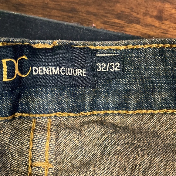 Denim Culture Unisex Jeans Straight Leg 32/32 Preowned Like New Washed blue - Picture 5 of 12